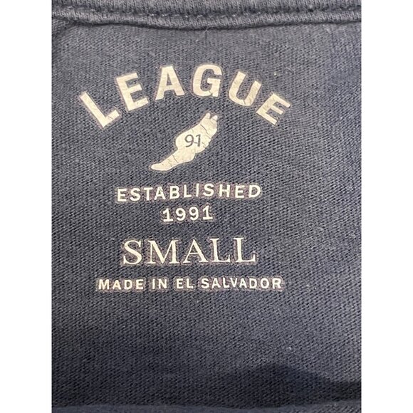 League Leavenworth Washington shirt mens small long sleeve gray blue - Picture 4 of 10